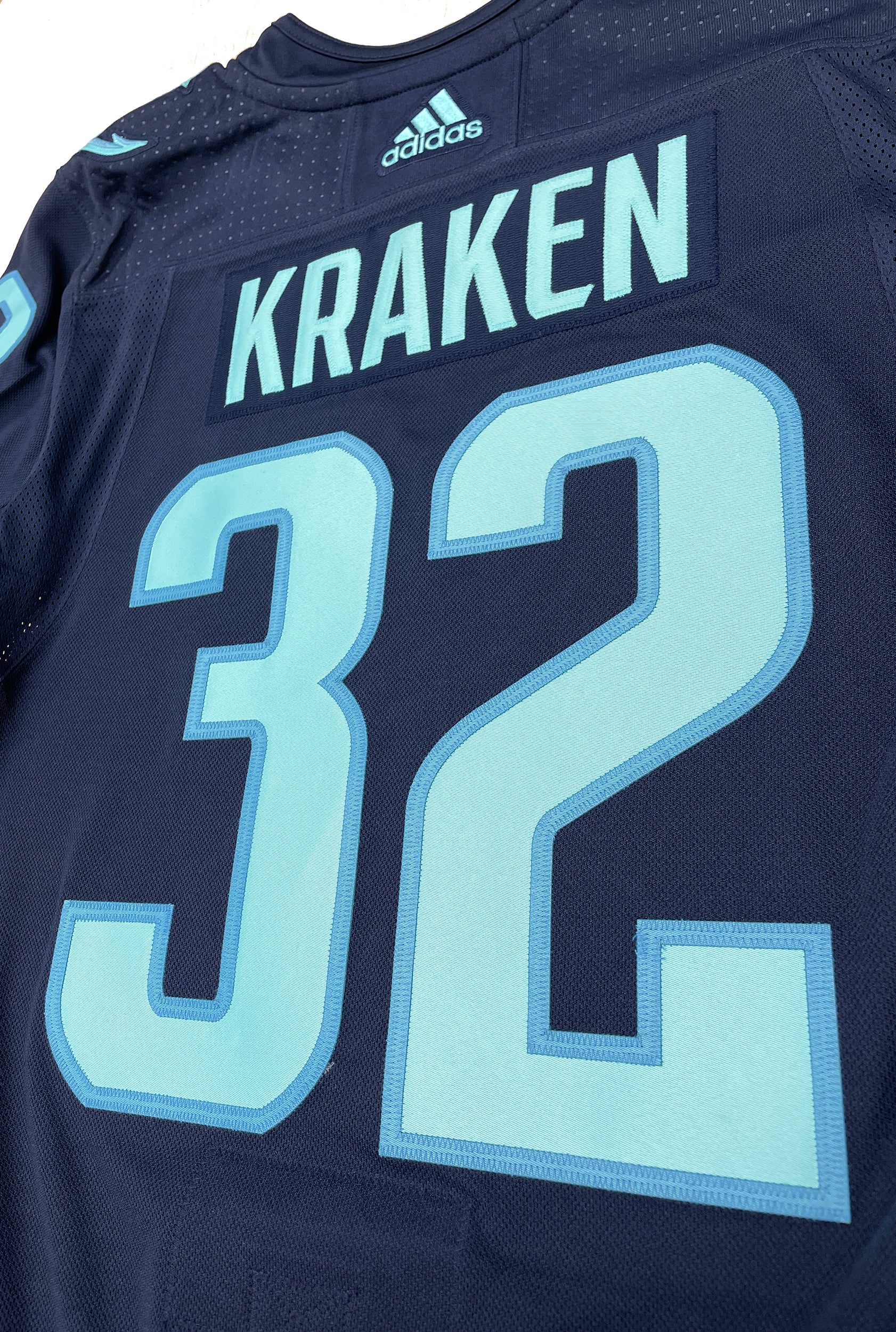ANY NAME AND NUMBER SEATTLE KRAKEN AUTHENTIC HOME OR AWAY ADIDAS