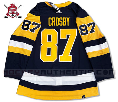 SIDNEY CROSBY PITTSBURGH PENGUINS HOME AUTHENTIC ADIDAS NHL JERSEY (PRIMEGREEN MODEL)