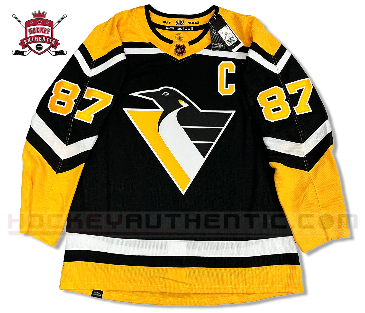 Sidney Crosby Pittsburgh Penguins adidas Reverse Retro 2.0 Authentic Player  Jersey - Black