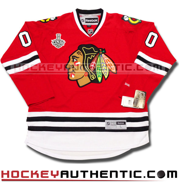 ANY NAME AND NUMBER CHICAGO BLACKHAWKS 2015 STANLEY CUP FINALS PREMIER REEBOK NHL JERSEY - Hockey Authentic