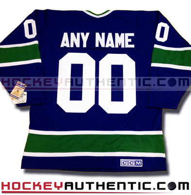 ANY NAME AND NUMBER VANCOUVER CANUCKS CCM VINTAGE 1970 REPLICA NHL JERSEY - Hockey Authentic