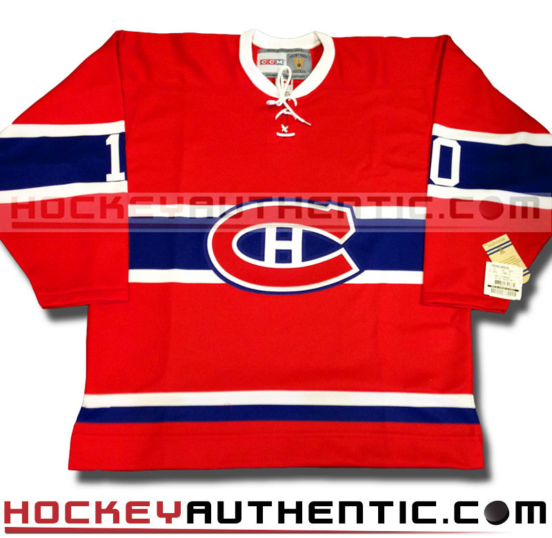 GUY LAFLEUR MONTREAL CANADIENS CCM VINTAGE 1973 REPLICA NHL JERSEY