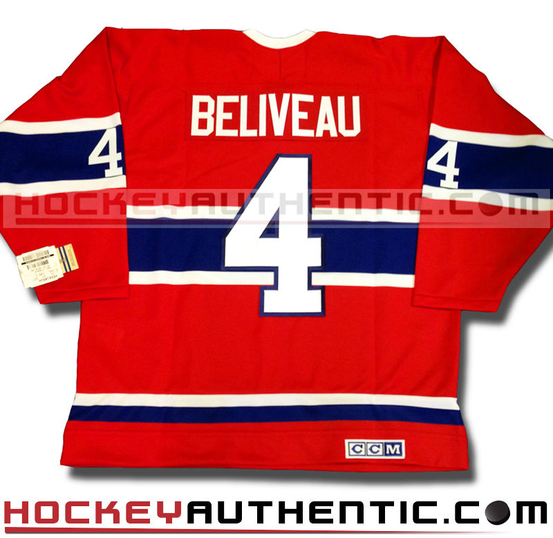 JEAN BELIVEAU MONTREAL CANADIENS CCM VINTAGE 1968 REPLICA NHL JERSEY - Hockey Authentic