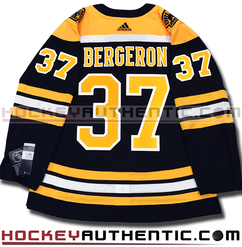 Men's Adidas Patrice Bergeron Black Boston Bruins Alternate Authentic Player Jersey