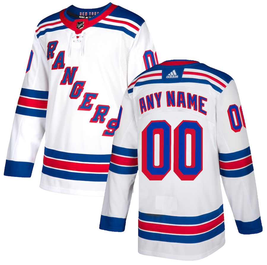 ANY NAME AND NUMBER NEW YORK RANGERS HOME OR AWAY AUTHENTIC ADIDAS NHL JERSEY (CUSTOMIZED PRIMEGREEN MODEL)