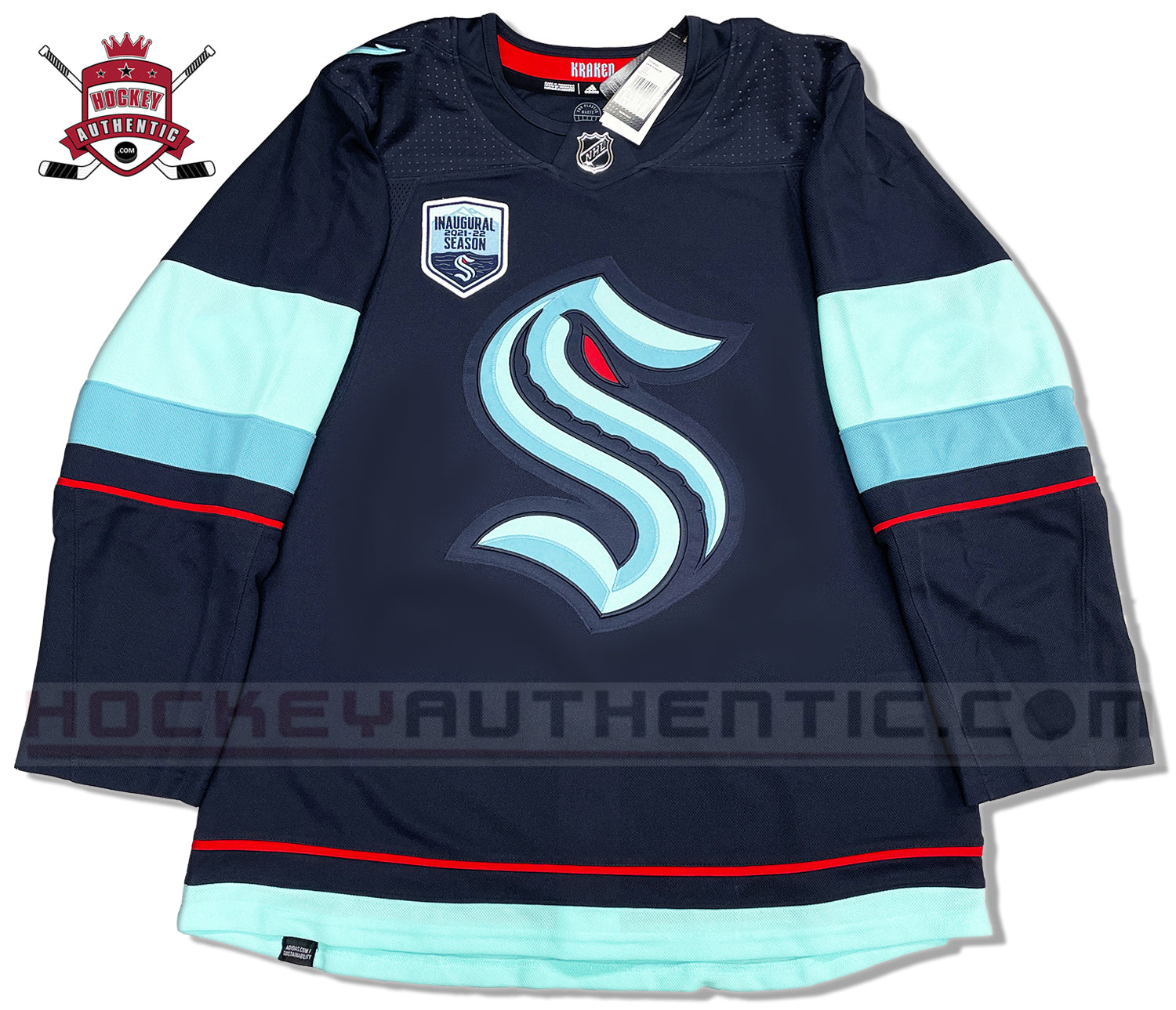 Brandon Tanev Seattle Kraken Adidas 2022 Primegreen Reverse Retro Authentic NHL Hockey Jersey - Reverse Retro / S/46