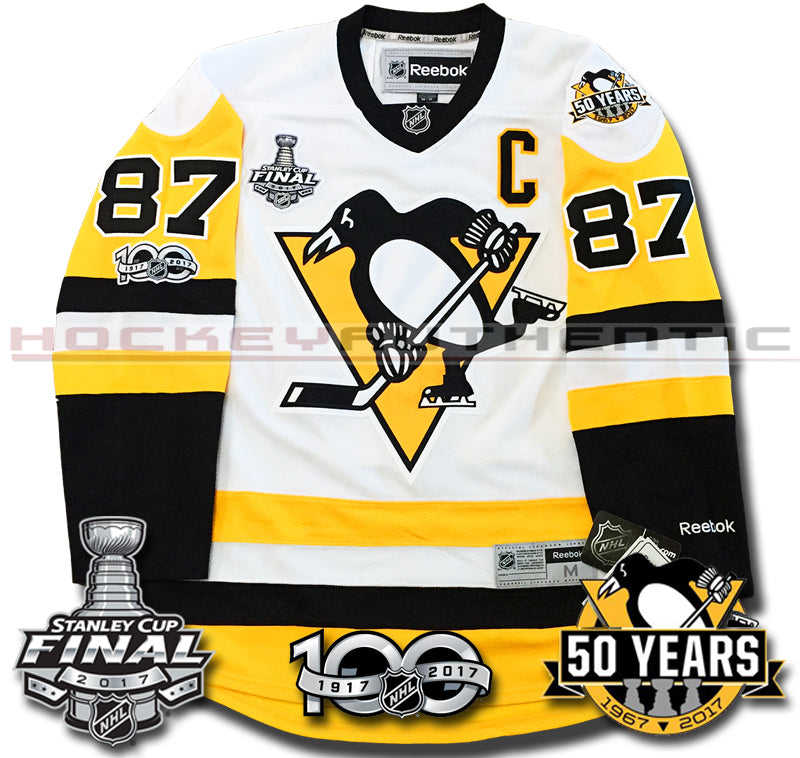 Men's Pittsburgh Penguins Sidney Crosby Adidas Authentic 1917-2017