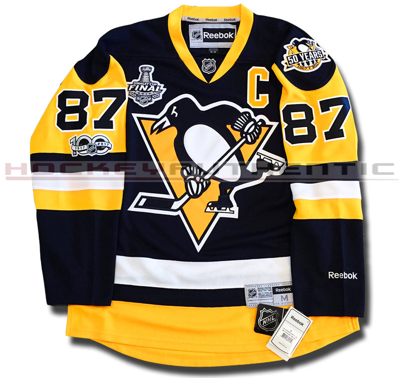 Yesterday's Fits NHL Pittsburgh Penguins Sidney Crosby Hockey Jersey
