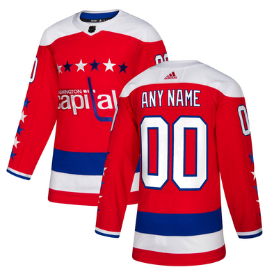 No13 Jakub Vrana Red Alternate Authentic Stitched NHL Jersey
